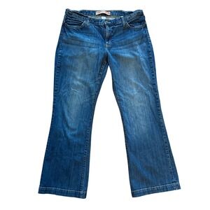 GAP Long & Lean Jeans Women 12 Bootcut Med Wash Stretch Denim Mid Rise Y2K Style